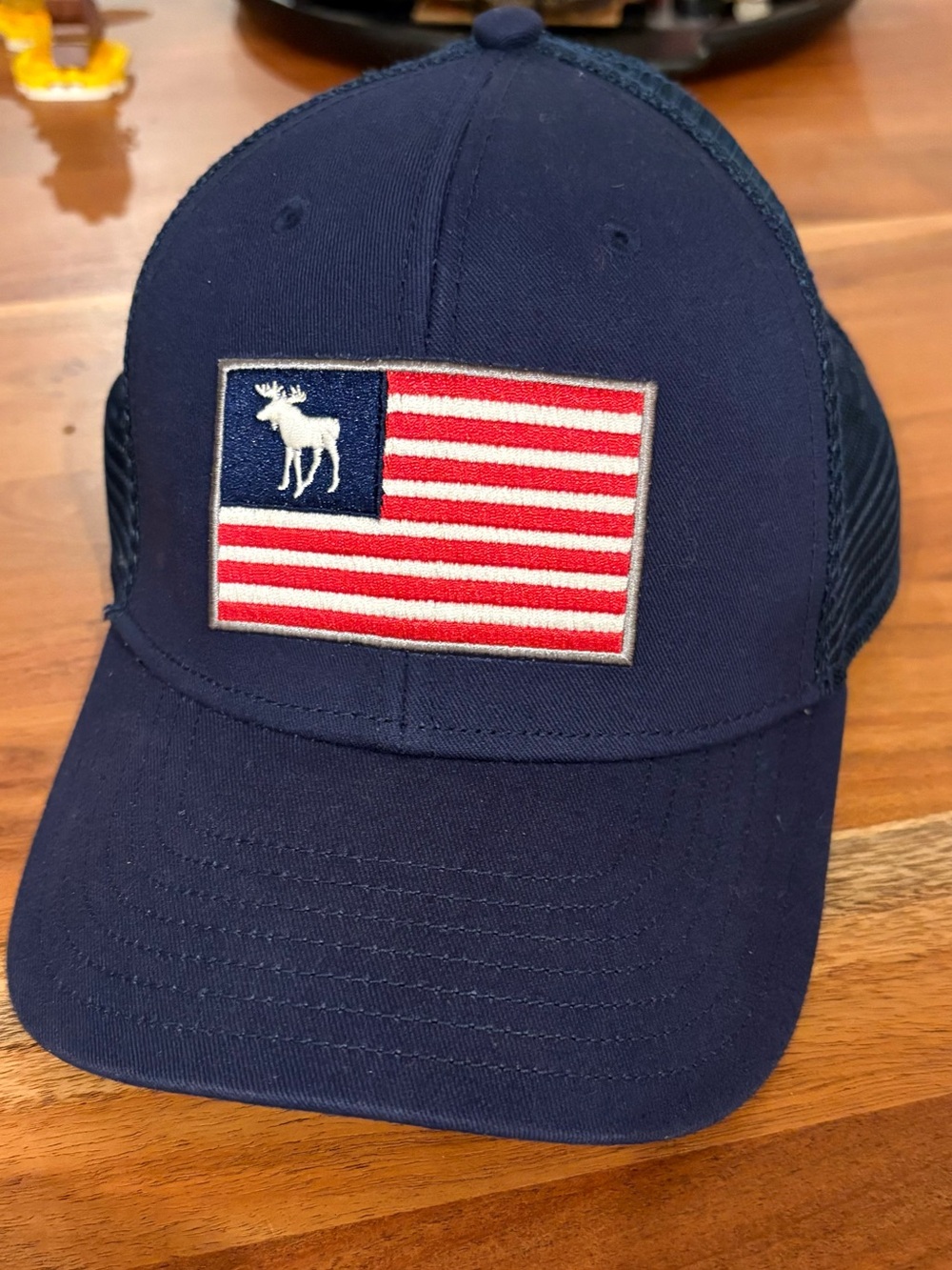 TaylorMade The Idaho Club Navy, Red & White Flag Snapback Hat